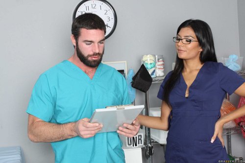 Doctor Shazia Sahari and Nurse Charles Dera