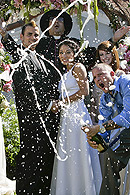 Bride and groom, Voodoo and Roxy Jezel with Jordan and Scott Nails