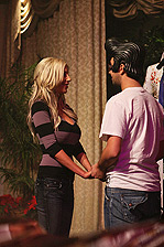 Puma and Kieran at their Elvis style wedding